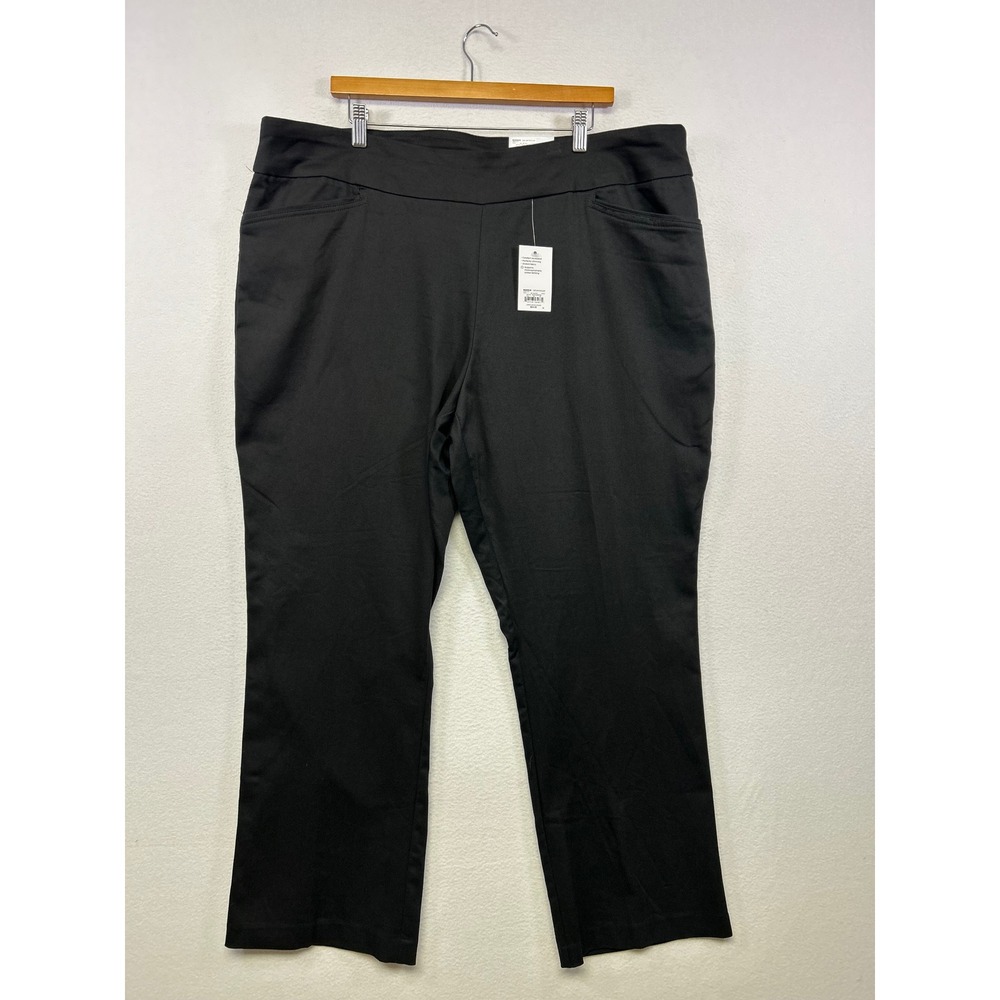 Croft & Barrow Effortless Stretch Womens Plus 20W Black‎ Bootcut Dress Pants